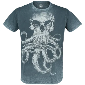 Pánská móda Tričko Gotika z Outer Vision - Dead Sea - Muži - tyrkysová