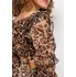 Dámské šaty Volánkové šaty 61003-2 leopardí vzor