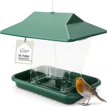 Krmítko pro ptáka REAVET Objemné ptačí krmítko ve tvaru pagody Zelené