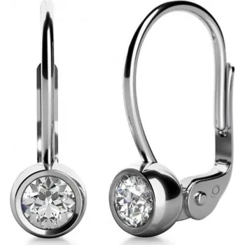 Náušnice Couple, Elegantní náušnice Alexera, bílé zlato se zirkony, 585-68-3-0610.1B00.0.00.001.08