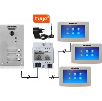 Set WIFI P2P TUYA videozvonku | ZONEWAY ZW-777 + ZW-738-3