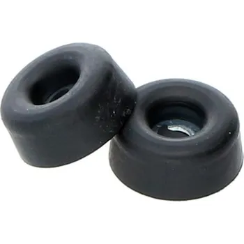 Walteco Dveřní zarážka, průměr 20x10mm, černá Množství: 6 ks