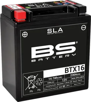Motobaterie BS Battery BTX16 12V 14,7Ah 230A