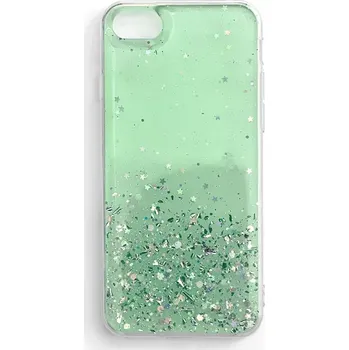 Pouzdro na mobilní telefon Zadní kryt na mobil Glitter Star pro Xiaomi Mi 10T Lite , zelená