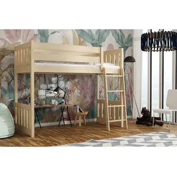 Postel Max-i Patrová postel AMUMU KIDBED FIVE + rošt Zvolte rozměr:: 80 x 200 cm, Zvolte barvu:: barva černá