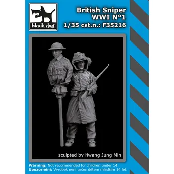 Plastikový model Blackdog 1/35 British sniper WWI No.1 (1 fig.)