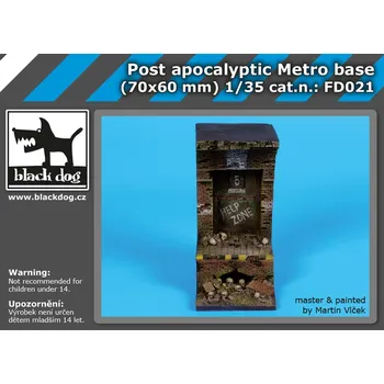Plastikový model Blackdog 1/35 Post Apocalyptic metro base (70x60 mm)