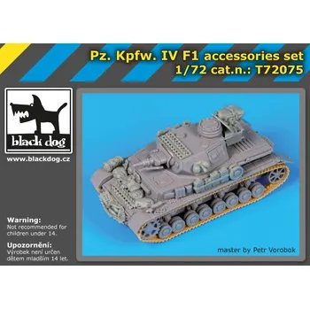 Plastikový model Blackdog 1/72 Pz. Kpfw IV F1 accessories set (DRAG)