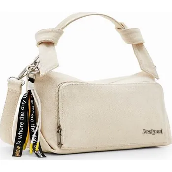 Desigual Textus Urus Maxi Crudo béžová Kabelka Desigual Textus Urus Maxi Crudo béžová