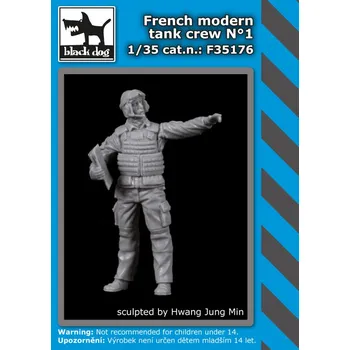 Plastikový model Blackdog 1/35 French modern tank crew No.1 (1 fig.)