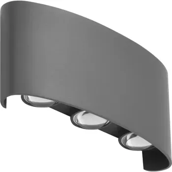 Nástěnné svítidlo LED vnější nástěnné osvětlení Ginna 3 tmavě šedá