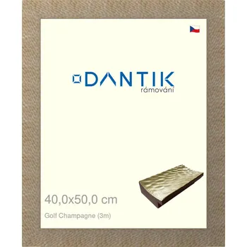 Rám na obraz DANTIK rámeček 40x50 | Golf champagne (Plexi Čiré) (Vyrobeno s láskou u nás v DANTIKU)
