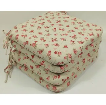 Podsedák Axin Trading s.r.o. Sedák 40x40 cm látka růžičky - set 4 kusy