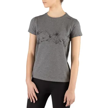 Dámské tričko Dámské bambusové tričko Viking Lako tmavě šedá L