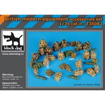 Plastikový model Blackdog 1/35 British modern equipment accessories set