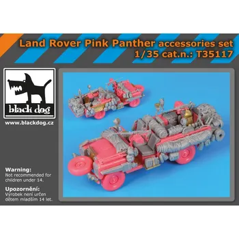 Plastikový model Blackdog 1/35 Land Rover Pink Panther accessories set (ITA)