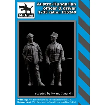Plastikový model Blackdog 1/35 Austro-Hungarian officer&driver (2 fig.)