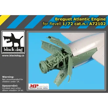 Plastikový model Blackdog 1/72 Breguet Atlantic engine (REV)