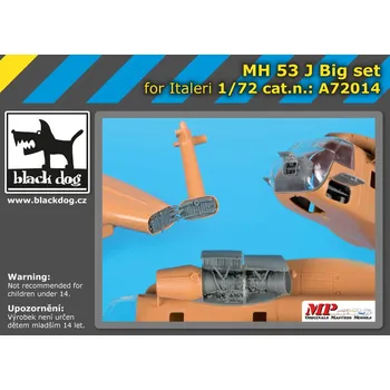 Plastikový model Blackdog 1/72 MH-53 J big set (ITALERI)