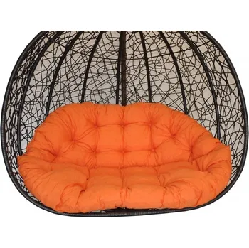 Podsedák Axin Trading s.r.o. Polstr na závěsnou houpačku Double - látka oranžový melír