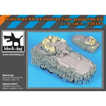 Plastikový model Blackdog 1/35 Australian ASLAV Hessian Tape Acc.set (TRUMP)