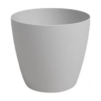 Obal na květináč Plastový obal na květináč SAN REMO, průměr 42 cm, světle šedý