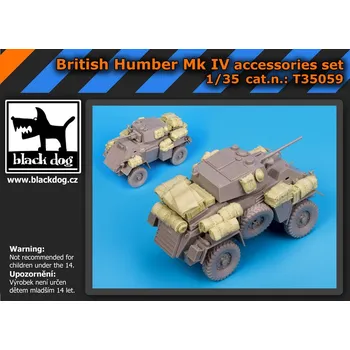 Plastikový model Blackdog 1/35 British Humber Mk IV accessories set (BRONCO)