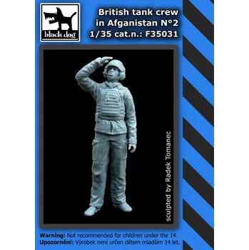 Plastikový model Blackdog 1/35 British tank crew in Afghanistan No.2