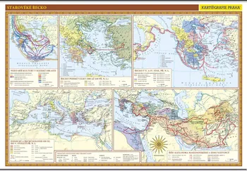 Školní nástěnná mapa: Starověké Řecko - Kartografie PRAHA (2011, laminovaná s lištou)