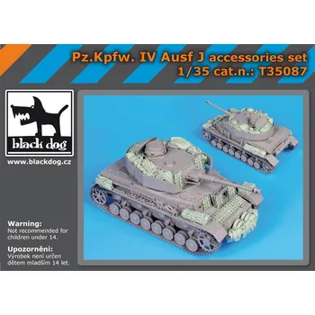 Plastikový model Blackdog 1/35 Pz.Kpfw. IV Ausf J accessories set