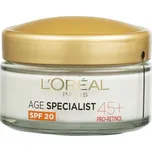 L'Oréal Paris Denní krém proti vráskám SPF 20 Age Specialist 45+ 50 ml + 2 měsíce na vrácení zboží