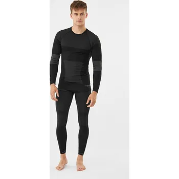 Set pánského termoprádla Pánské funkční prádlo Viking Dante (Set) černá/šedá XL
