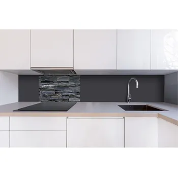Obklad DIMEX | Dibond za kuchyňskou linku DBW-06040-248 | 60 x 40 cm | Břidlicová kamenná zeď + Dibond deska za kuchyňskou linku DIMEX v rozměru 60 x 40 cm, motiv Břidlicová kamenná zeď