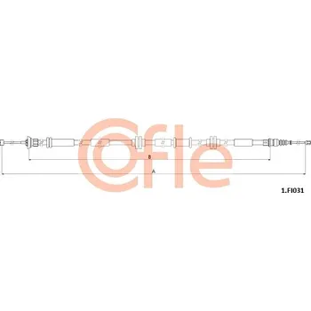 Lanko parkovací brzdy Tažné lanko, parkovací brzda COFLE 92.1.FI031