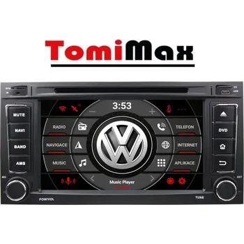 Autorádio TomiMax VW Touareg, T5 Android 14 autorádio s WIFI, GPS, USB, BT HW výbava: 4 Core 2GB+16GB PX HIGH, Velikost obrazovky: Dotyková obrazovka: 7"