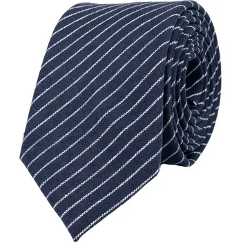 Kravata Bubibubi Tmavomodrá kravata s proužky