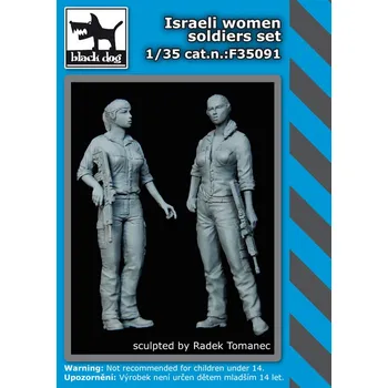 Plastikový model Blackdog 1/35 Israeli woman soldiers set (2 fig.)