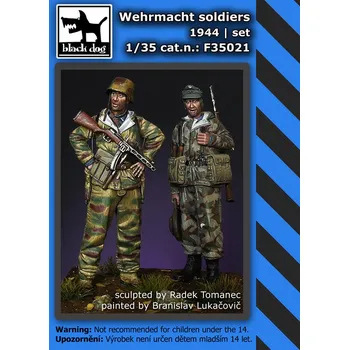 Plastikový model Blackdog 1/35 Wehrmacht Soldiers 1944 (set of 2 figures)
