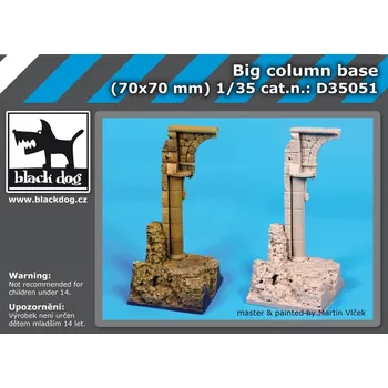 Plastikový model Blackdog 1/35 Big column base (70x70 mm)