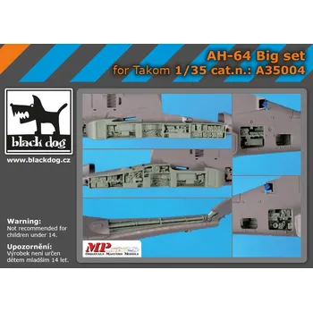 Plastikový model Blackdog 1/35 AH-64 Big set (TAKOM)