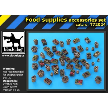 Plastikový model Blackdog 1/72 Food supplies accessories set