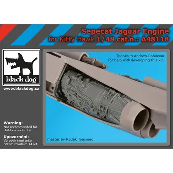 Plastikový model Blackdog 1/48 Sepecat Jaguar engine (KITTYH)