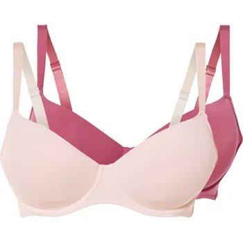 Podprsenka esmara® Dámská podprsenka XXL, 2 kusy (95C, růžová / světle růžová)