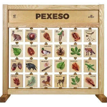 Pexeso Pexeso stolní Příroda - edukační tabule dřevěná