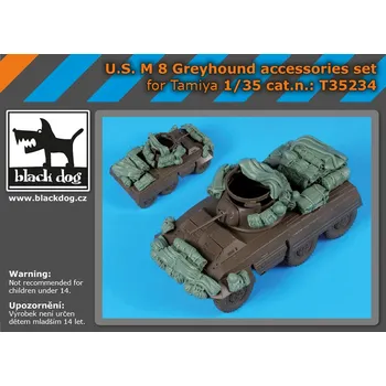 Plastikový model Blackdog 1/35 U.S. M 8 Greyhound accessories set (TAM)
