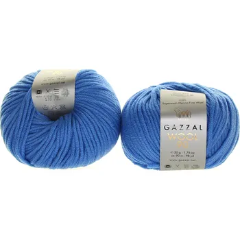 Příze Gazzal Wool 90 3687 chrpa modrá