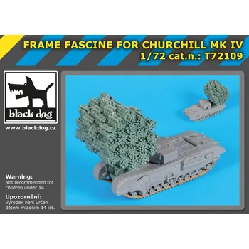 Plastikový model Blackdog 1/72 Frame fascine for Churchill Mk.IV (DRAG)
