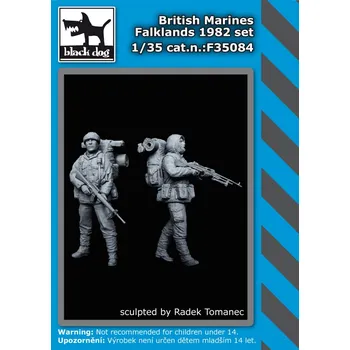 Plastikový model Blackdog 1/35 British Marines Falklands 1982 set (2 fig.)