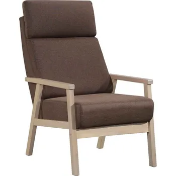 Křeslo Čalouněné křeslo RELAX 1 bílá/hnědá