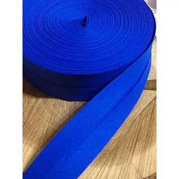 Šikmý proužek bavlněný šíře 30 mm zažehlený modrá námořnická